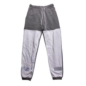 Iceberg Sweatpants Mens XS‎ Gray White Colorblock Reflective Joggers
